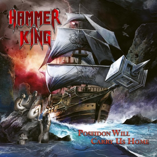 HAMMER KING "Poseidon Will Carry Us Home" LP BLUE LMT 