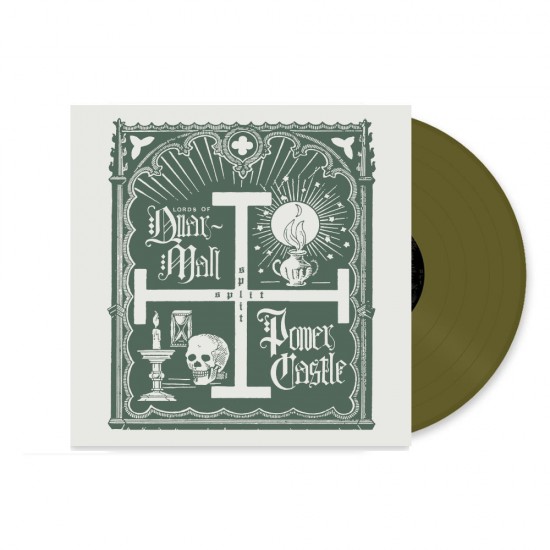 LORDS OF QUARMALL / POWER CASTLE SPLIT LP SWAMP GREEN LP