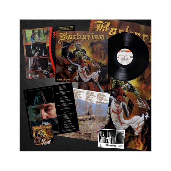 BARBARIAN "Reek of God" LP BLACK